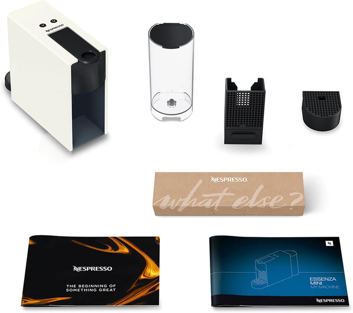 Espressor cu capsule Nespresso Krups XN1101 Essenza Mini, 1260 W, alb, 0,7 litri [Clasa energetică A]