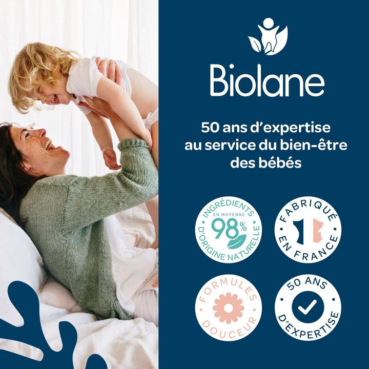 Scutece Biolane pentru piele sensibila - deosebit de absorbanta, fara scurgeri, 12 ore uscate, diverse marimi Mama si Copilul Naty Shop
