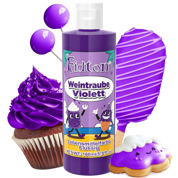 Colorant alimentar gel - Fidton 7 culori colorant alimentar foarte concentrat, decorațiuni comestibile pentru tort pentru fondant, colorant alimentar pentru colorarea ouălor, gogoșilor, macaroanelor - 10 ml