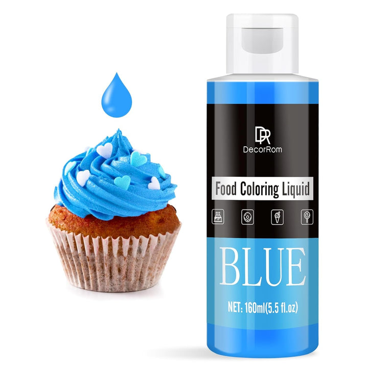 DecorRom, coloranti alimentari lichizi, 160 ml, diverse culori Coloranti Alimentari Naty Shop Albastru