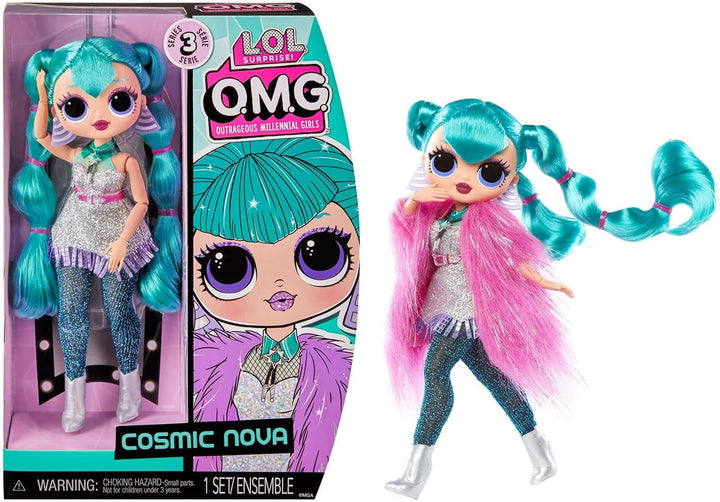 L.O.L. Surpriză! Păpușă de modă OMG - Swag - cu numeroase surprize, inclusiv modă schimbabilă și accesorii fabuloase - grozavă pentru copii de la 4 ani, roz Papusi Naty Shop Cosmic Nova Seria 3