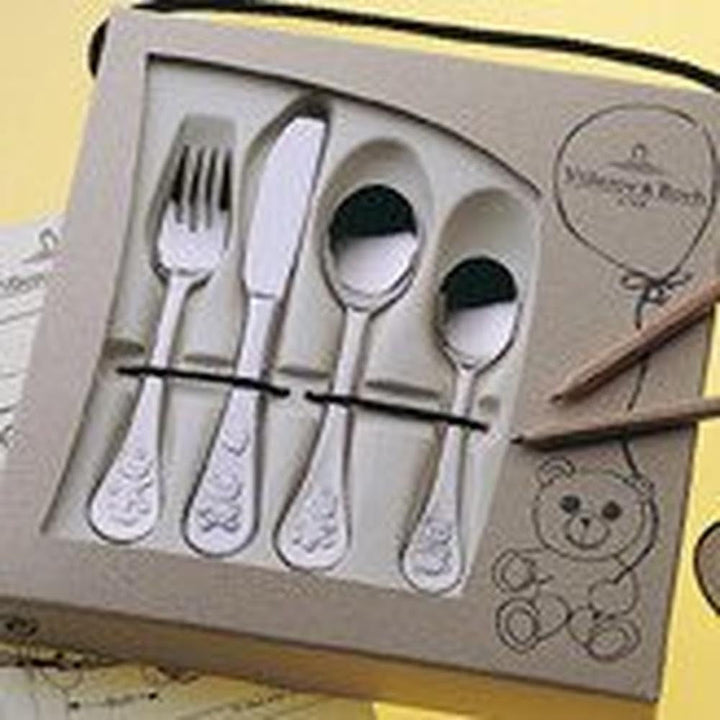Villeroy And Boch Set de tacâmuri pentru copii Teddy 4 piese, oțel inoxidabil 18/10 Bucatarie Naty Shop