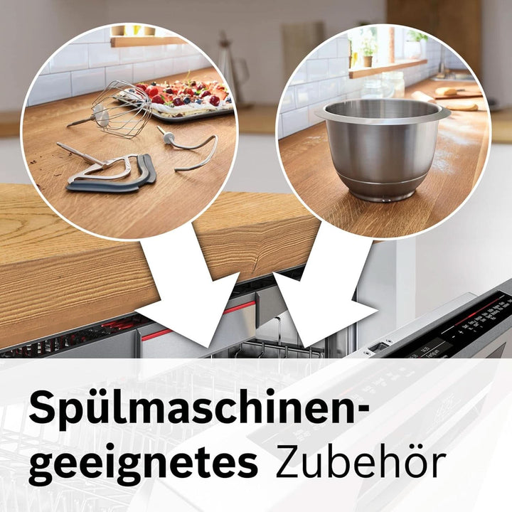 Robot de bucătărie Bosch Seria 4 MUM5X720, cântar integrat, bol din oțel inoxidabil 3.9L, mixer 1.25L, 1000W Accesorii Hrana si Alaptare Bebe Naty Shop
