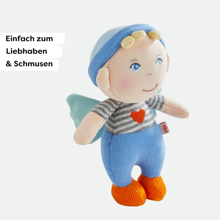 HABA Guardian Angel Mats - Păpușă textilă de pluș (15 cm), cadou de bun venit ideal pentru bebeluși și copii mici - lavabilă la 30°C - 2011869001 Papusi Naty Shop