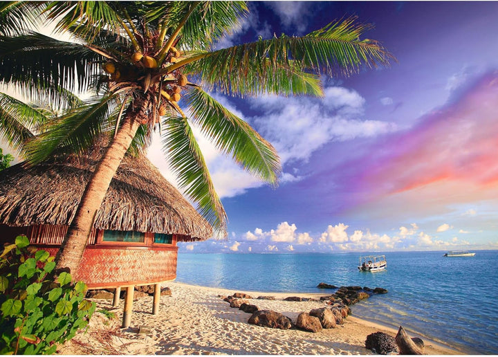 Trefl - Insula Bora-Bora - Puzzle 500 piese - Diy Puzzle cu vedere de vacanță, divertisment creativ, distracție, puzzle clasic pentru adulți și copii de la 10 ani în sus Puzzle Naty Shop