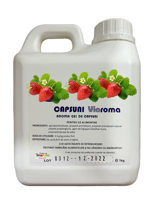 Aroma gel de capsuna, 1kg Materii Prime Profesionale Nati Shop
