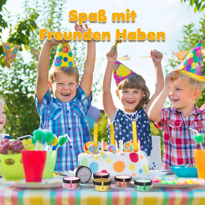 Glitter comestibil, set 6 nuante, 5 grame Glitter Naty Shop