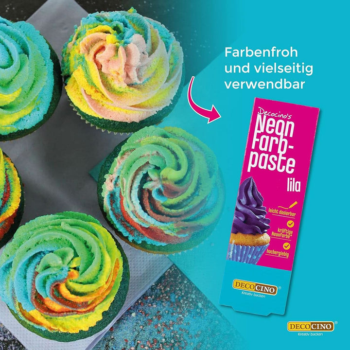 Decocino Neon Food, Colorant alimentar pasta, gust neutru Coloranti Alimentari Naty Shop