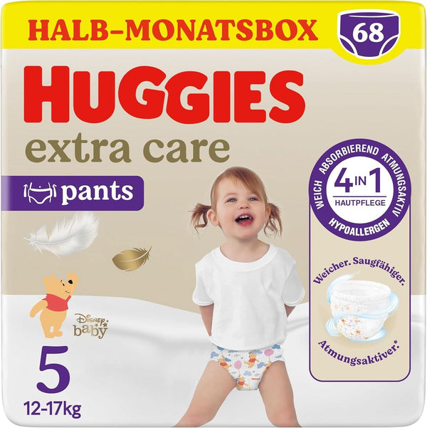 Pantaloni Huggies Extra Care cu design Disney, diverse marimi Mama si Copilul Naty Shop Marimea 5