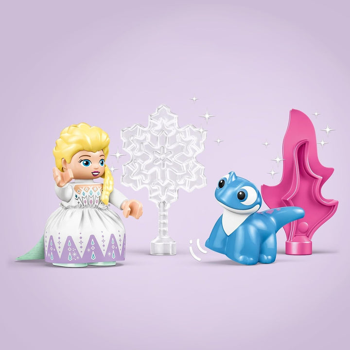 LEGO DUPLO | Disney ELSA și Bruni în pădurea fermecată, jucărie Ice Queen cu 4 figuri pentru copii de 2 ani, cadou preșcolar pentru fete și băieți 2+ ani, bazat pe Frozen 2 10418 Seturi de constructie Besuche den LEGO-Store