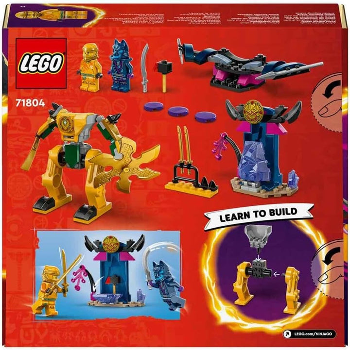 LEGO NINJAGO Arin's Battle Mech, jucărie Ninja pentru copii cu vârsta de peste 4 ani Cu figuri Incl. Arin cu mini katana, figurine de acțiune și mech-uri, cadou mic pentru băieți și fete 71804 Seturi de constructie Besuche den LEGO-Store