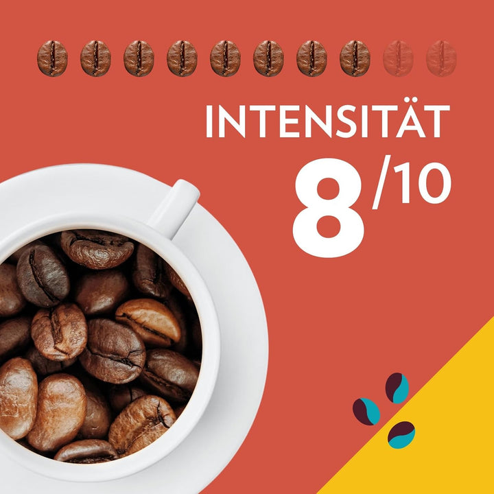 Lavazza, Tales of Roma, boabe de cafea, ideale pentru mașinile de cafea Espresso, cu note de aromă de alune și ciocolată neagră, Arabica și Robusta, 250 grame Cafea Naty Shop