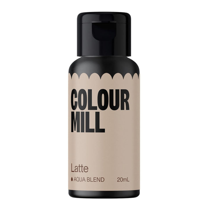 Colour Mill Aqua Blend Sage Lebensmittelfarbe Auf Wasserbasis - Lebensmittel Farbe Sehr Intensiv, Hoch Konzentriert, Vegan - 20 Ml Coloranti Alimentari Naty Shop Latte 20 Ml (1Er Pack)