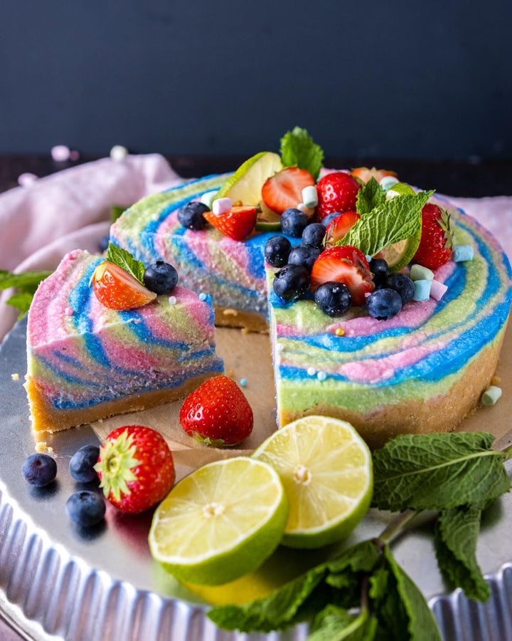 RUF Bio Lebensmittelfarbe Himmel-Blau, Mit Agavendicksaft Zum Einfärben Von Zucker-Glasuren & Für Ausgefallene Torten, Glutenfrei & Vegan, 1 X 25G Coloranti Alimentari Naty Shop