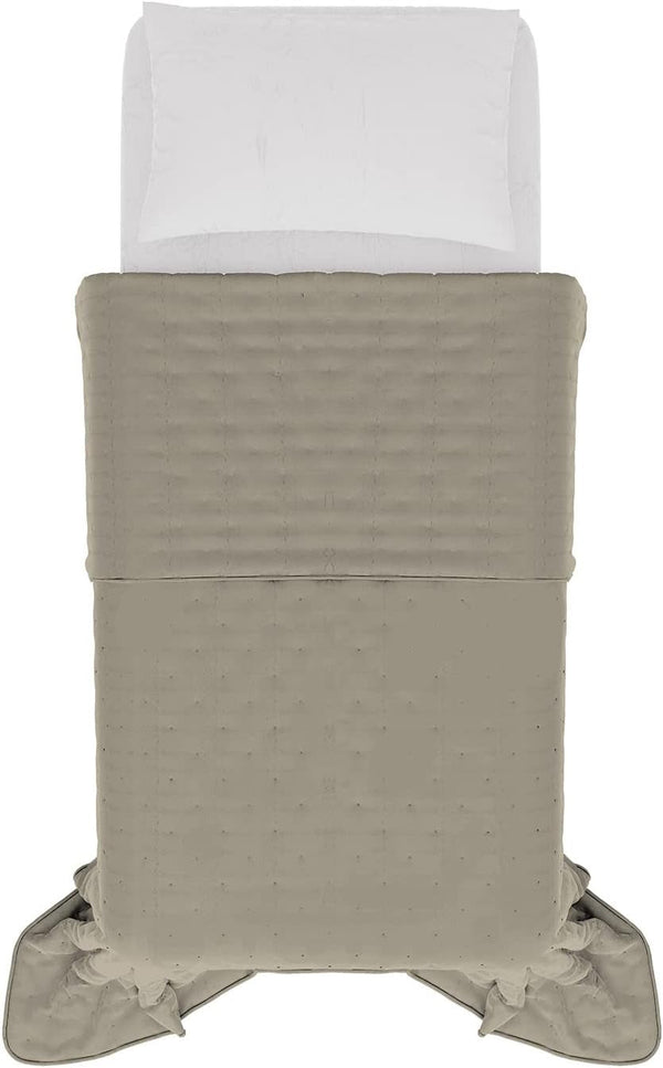 Lenjerie de pat italiană cuvertură de vară CHIC, microfibră, SINGLE 170X250Cm, maro Plapumi si pilote Naty Shop Maro Single 170X250Cm