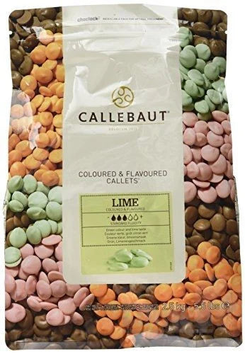 Ciocolata fina verde cu aroma de lamaie Barry Callebaut, 2.5 kg Materii Prime Profesionale Naty Shop