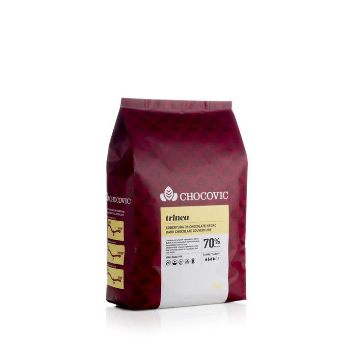 Ciocolata Neagra 70% Trinea, 5 kg, Chocovic Materii Prime Profesionale Naty Shop
