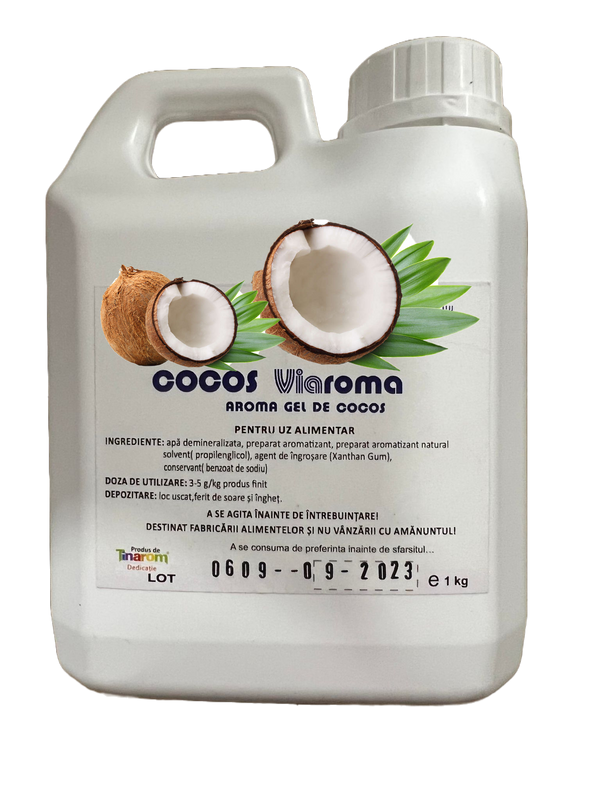 Aroma gel de cocos, 1kg Materii Prime Profesionale Nati Shop