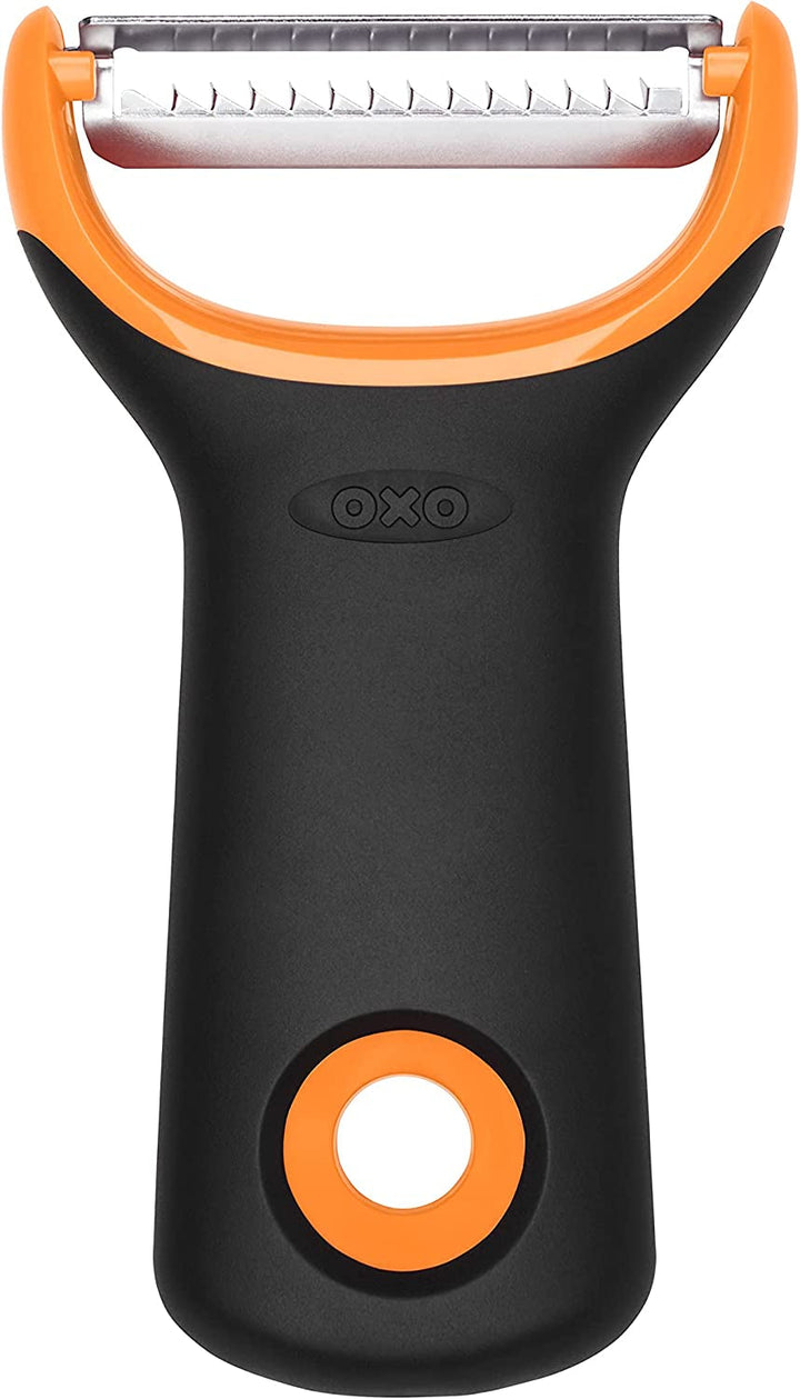 OXO Good Grips peeler cu funcție julienne, negru Peeler OXO 1 buc Peeler cu functie julienne