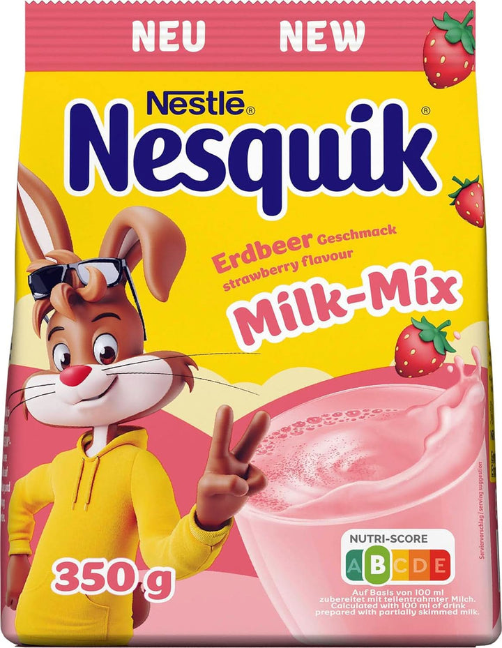 Nestlé , Pudră de cacao pentru amestecat în lapte, 1 pachet (1 X 350 grame) Cacao si Ciocolata Calda Naty Shop Capsuni