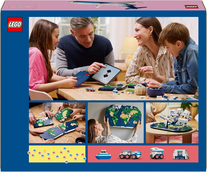 Amintiri de călătorie LEGO, harta lumii de jucărie, set de construit și jucat pentru fete și băieți, cadou pentru familiile care iubesc aventura și călătoriile, activitate creativă, de colecție 41838 Seturi de constructie Besuche den LEGO-Store