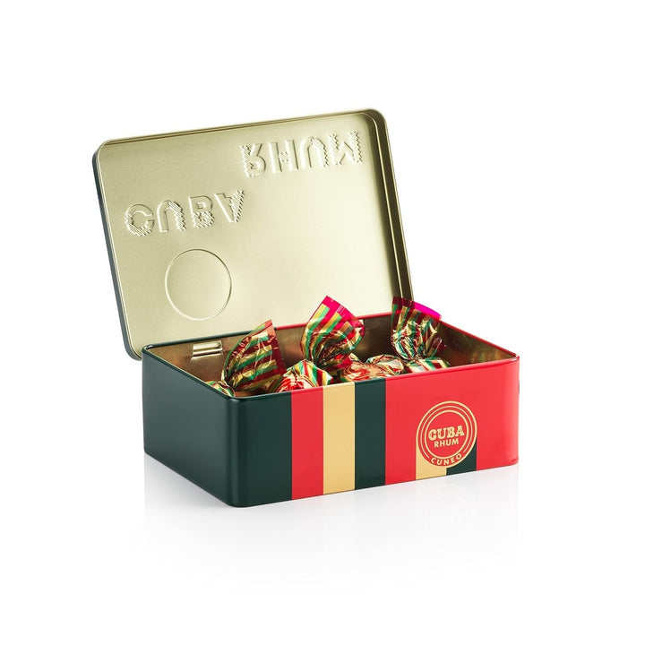 Venchi, Praline Nougatine în cutie metalică, 200 grame Bomboane de Ciocolata Naty Shop Rhum