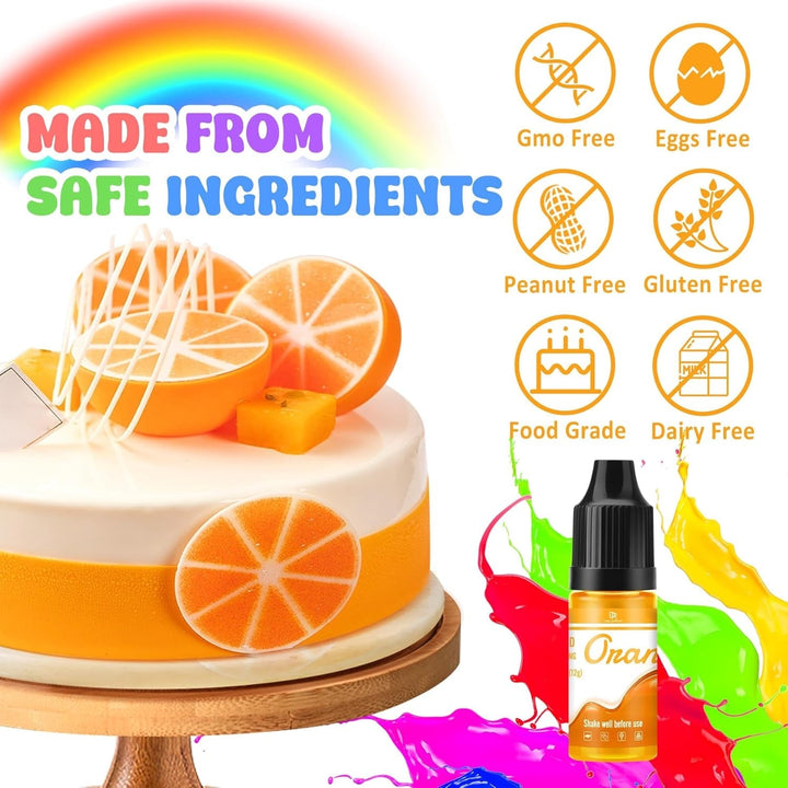 Coloranți alimentari pe bază de ulei, liposolubili, 7 x 12 grame Coloranti Alimentari Naty Shop