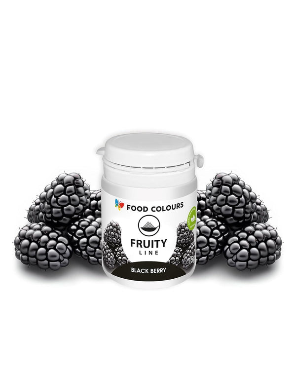 Natürliches Farbstoffpulver Fruity Line BLACKBERRY 15G Natürliches Färbepulver Für Cremes, Zuckerguss, Biskuitteig Lebensmittelfarbstoff in Pulverform Für Getränke, Gelees Coloranti Alimentari Naty Shop Default Title