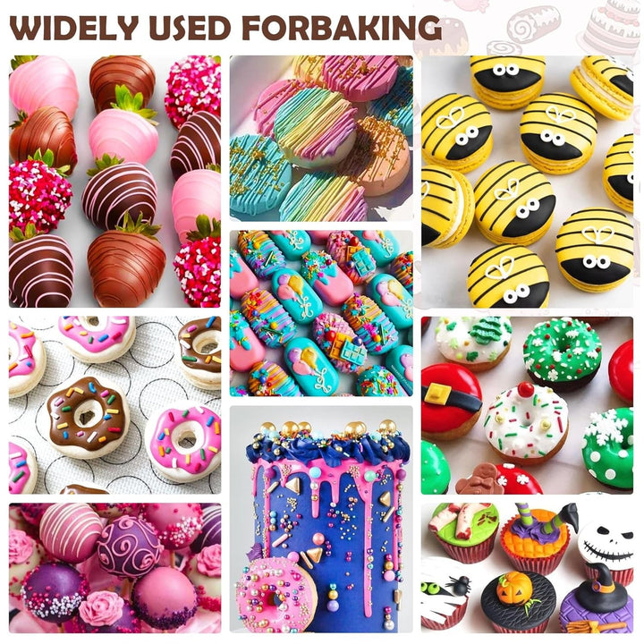 Fettlösliche Lebensmittelfarbe Für Schokolade - 10 Farben Ölbasis Lebensmittelfarben Fondant, Backen, Kuchen, Kekse - Flüssige Geschmacklos Food Coloring Für Kakaobutter, Torten, Buttercream - 6Ml Je Naty Shop