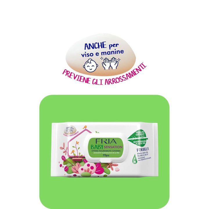 Baby Sensatios cu capac, 72 servetele Servetele Umede Bebelusi Naty Shop