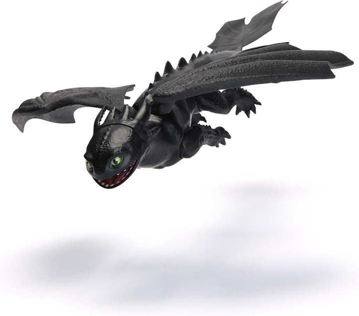 Dreamworks How to Train Your Dragon, 22cm lungime dragon de bază figura Toothless, jucărie pentru copii cu vârsta de 4+ Action figures Naty Shop