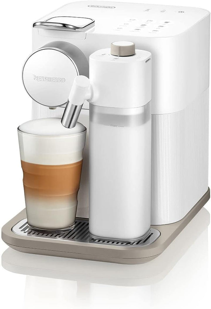 Nespresso De'Longhi EN640.W Gran Lattissima Mașină de cafea cu capsule cu sistem automat de lapte, presiune de 19 bar, 1400W, alb Espressoare Besuche den Nespresso-Store
