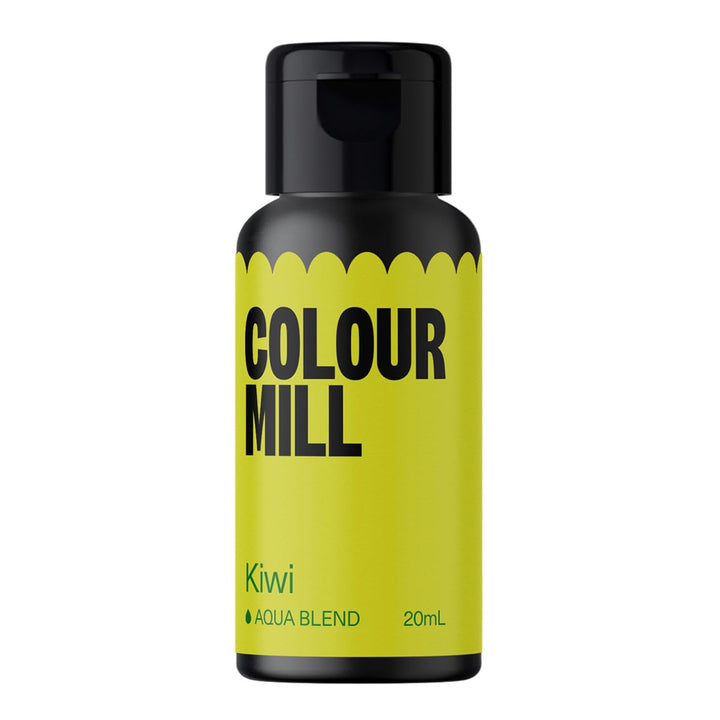 Colour Mill Aqua Blend Sage Lebensmittelfarbe Auf Wasserbasis - Lebensmittel Farbe Sehr Intensiv, Hoch Konzentriert, Vegan - 20 Ml Coloranti Alimentari Naty Shop Kiwi 20 Ml (1Er Pack)
