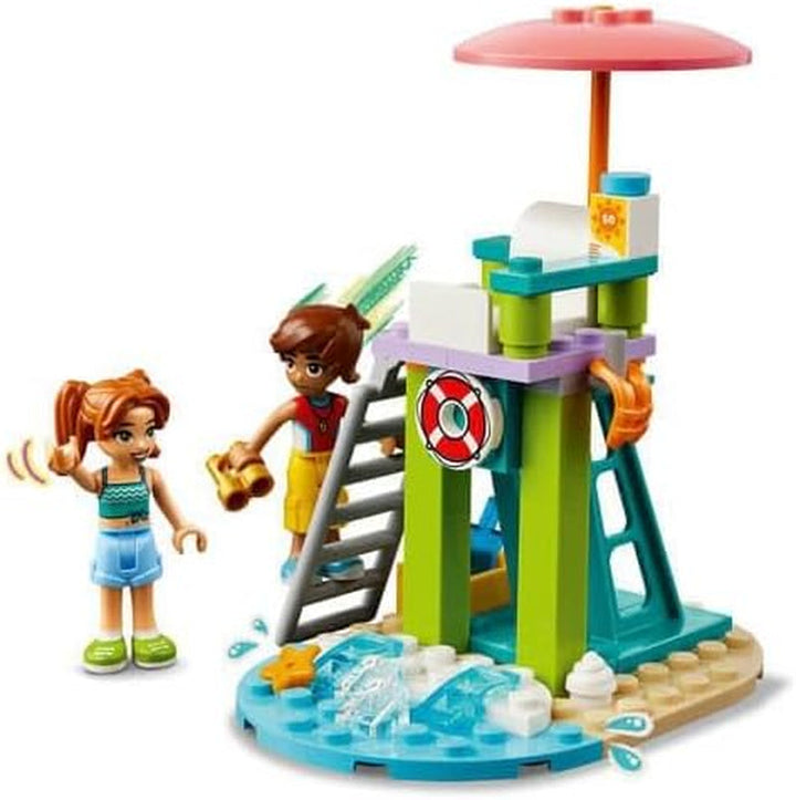 Turn de observare a salvamarilor LEGO Friends cu jet ski-uri, jucărie pentru copii, idee de cadou pentru fete și băieți de la 5 ani cu 2 figurine și delfin, jucărie jet ski 42623 Seturi de constructie Besuche den LEGO-Store
