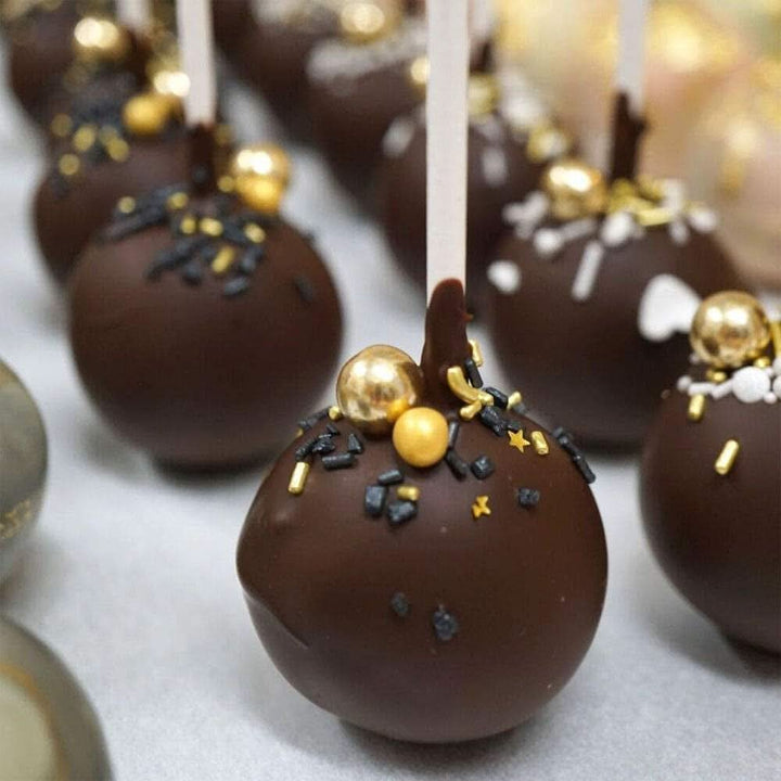Super Streusel, Gold Rush Gold Black Sprinkle Decoration Naty Shop