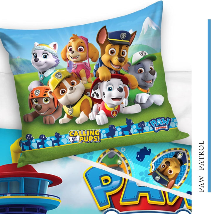 Bettwäsche Bettbezug 100X135 40X60 Baumwolle · Kompatibel Mit Paw Patrol Baby Kinderbettwäsche Für Mädchen Und Jungen · 2 Teilig · 1 Kissenbezug 40X60 + 1 Bettbezug 100X135 Cm Naty Shop