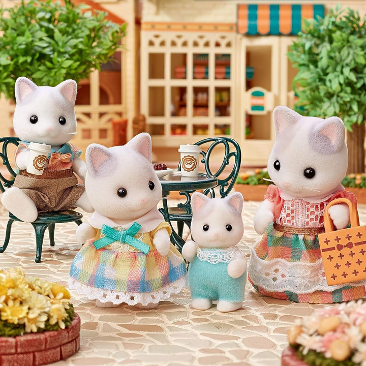 Sylvanian Families - 5738 Familia Milk Cat - Figuri pentru casa de păpuși Papusi Naty Shop