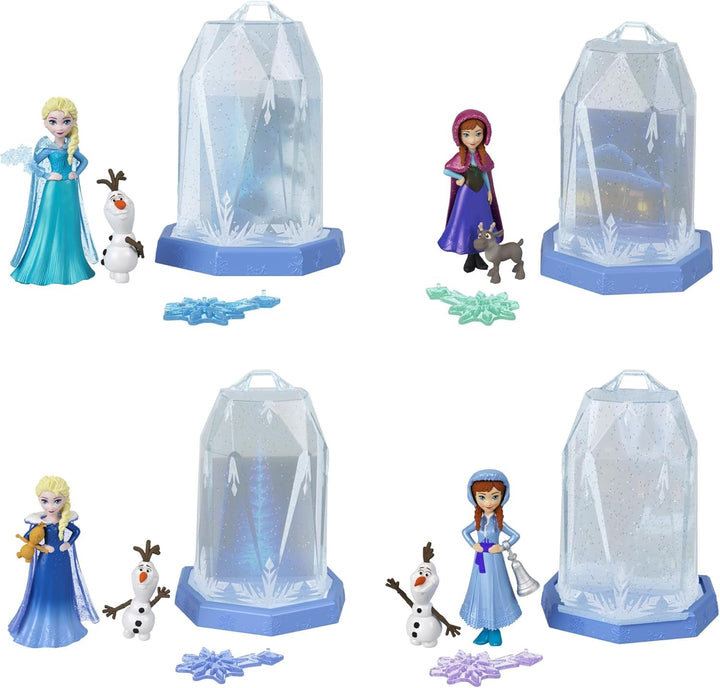 Mattel Disney Frozen Ice Reveal, păpușă cu gel de gheață Squishy și 6 surprize, inclusiv figurină Friends și accesorii (păpușile pot varia) HRN77 Papusi Naty Shop