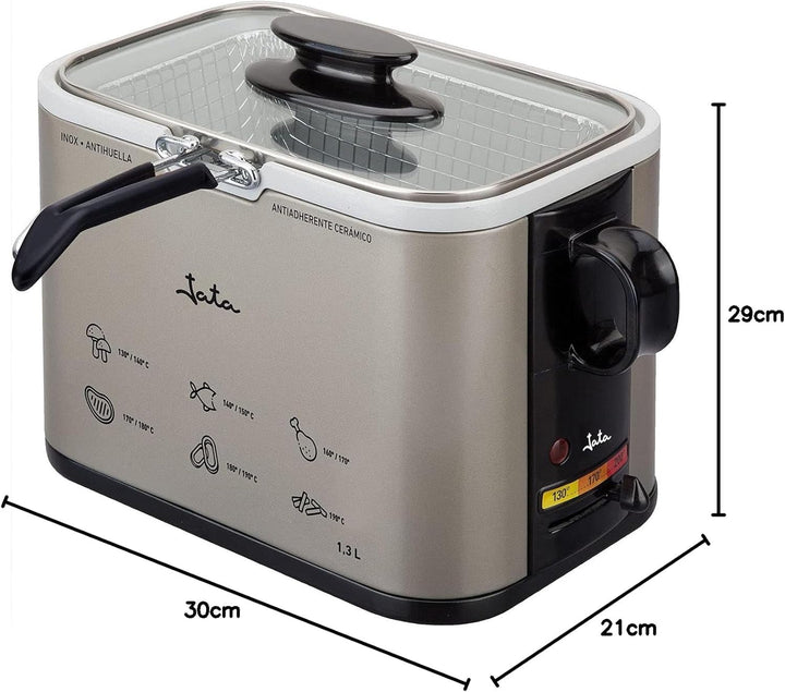 Tamaño FR326E - Friteuză, 1000 Watti, 1.3 Litri Electrocasnice Naty Shop