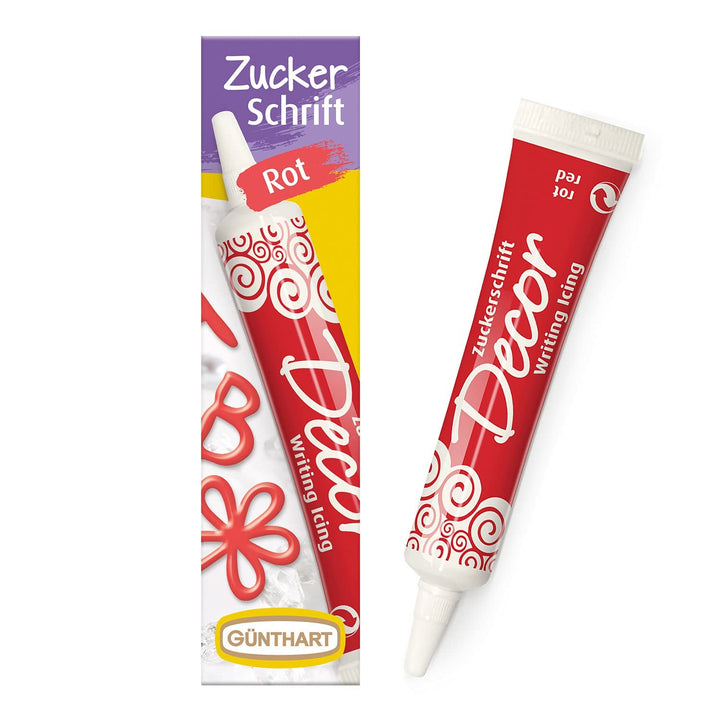 Günthart Backdecor 25 g Zahăr cu litere AUR Pentru toate deserturile în culoare aurie Fabricat din zahăr pentru litere și modele frumoase, 1 pachet (25 g)