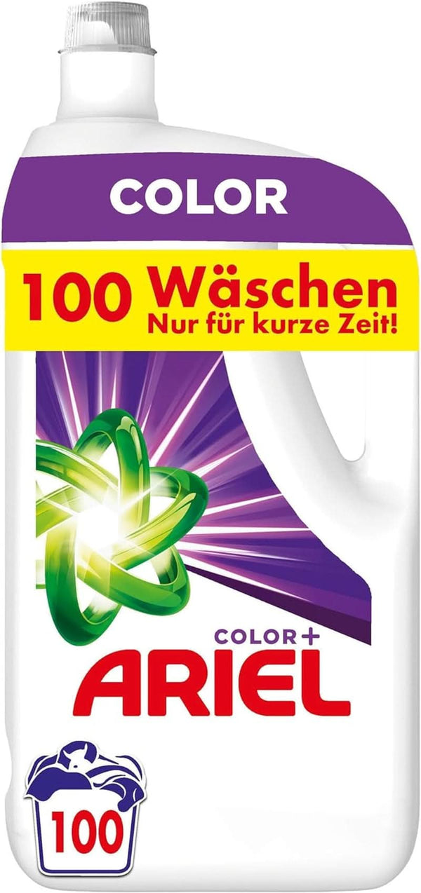 Detergent lichid Ariel, 100 sarcini de spălat, Colour+ Naty Shop Model Nou