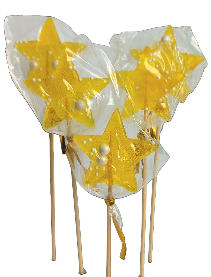 Decoratiune comestibila din zahar, isomalt, galben, 1 bucata Decoratiuni din Pasta de Zahar Nati Shop