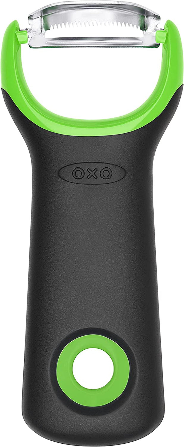 OXO Good Grips peeler cu funcție julienne, negru Peeler OXO 1 bucata Peeler pentru sparanghel