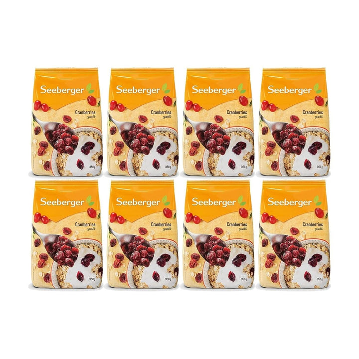 Seeberger, Merișoare canadiene înjumătățite, fructate și dulci Produse deshidratate Naty Shop