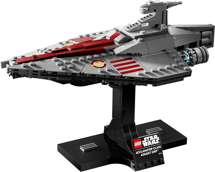 LEGO Star Wars 75404 Nava de asalt Clasa Acclamator din Atacul clonelor - Navă stelară de colecționat, construit și expus - Set de construcție Fantasy - Cadou pentru adulți și fani adolescenți Seturi de constructie Besuche den LEGO-Store