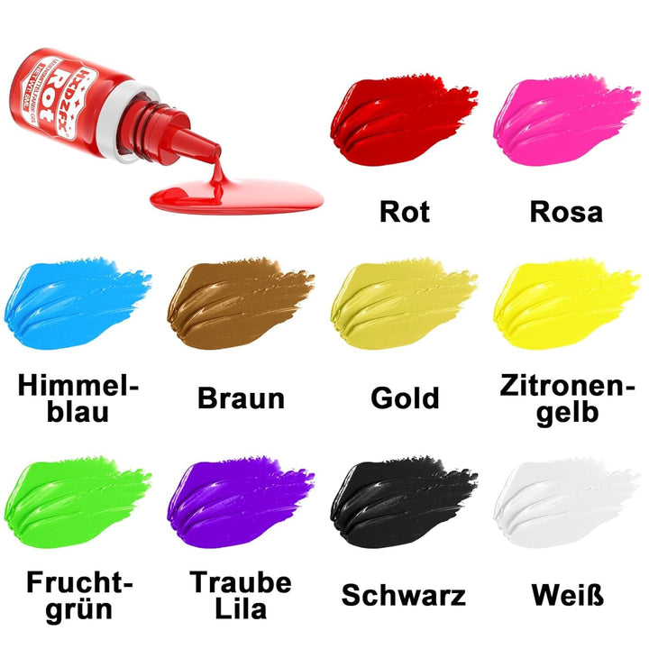 Set 10 coloranti alimentari, gel, 10 x 6 ml Coloranti Alimentari Naty Shop