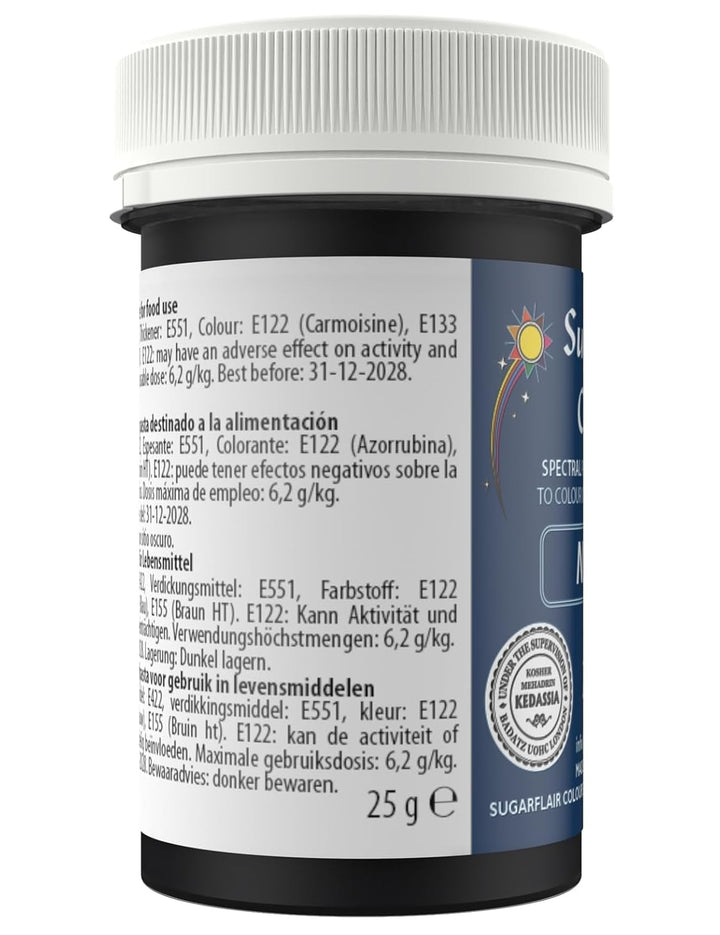 Sugarflair Spectral Navy Blue Lebensmittelfarbe Paste, Hochkonzentrierte Lebensmittelfarbe Für Buttercreme, Zuckerpaste, Royal Icing, Kuchenmischungen Und Mehr! Lebensmittelfarbstoff - 25G Coloranti Alimentari Naty Shop
