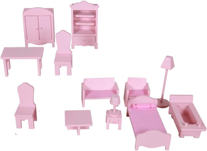 WOOMAX Colorbaby 85293 Casă de păpuși din lemn Casute de papusi Naty Shop