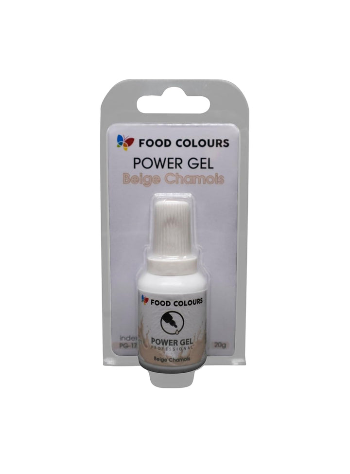 Gelfarbe BEIGE CHAMOIS 20G Lebensmittelfarbe Für Ein Breites Anwendungsspektrum Zur Dekoration Von Kuchen, Torten, Sahnecreme, Biskuitteig, Royal Icing, Macarons Coloranti Alimentari Naty Shop