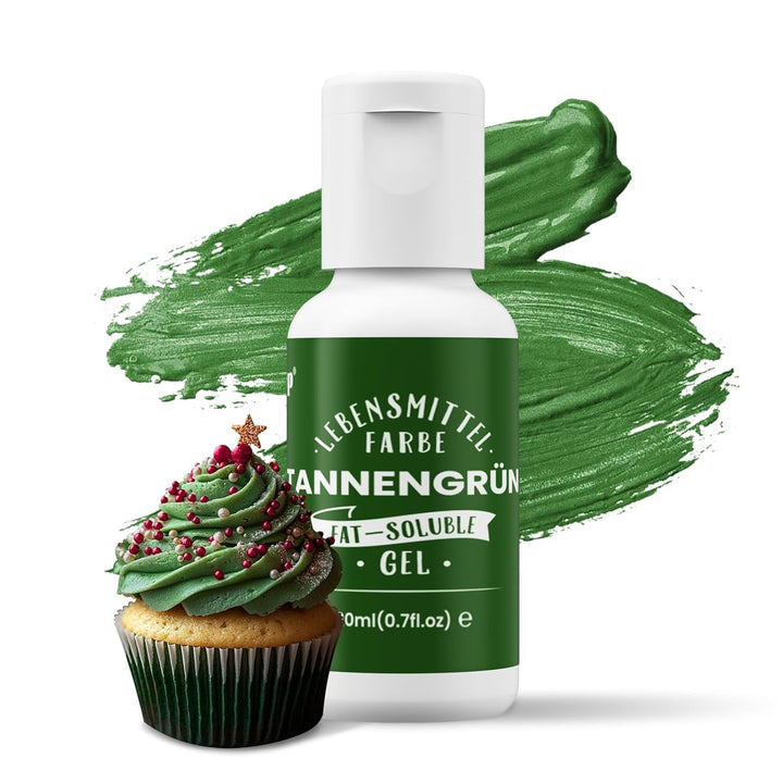 Oil Blend, colorant alimentar pe bază de ulei foarte concentrat, 20 ml Coloranti Alimentari Naty Shop Verde intens